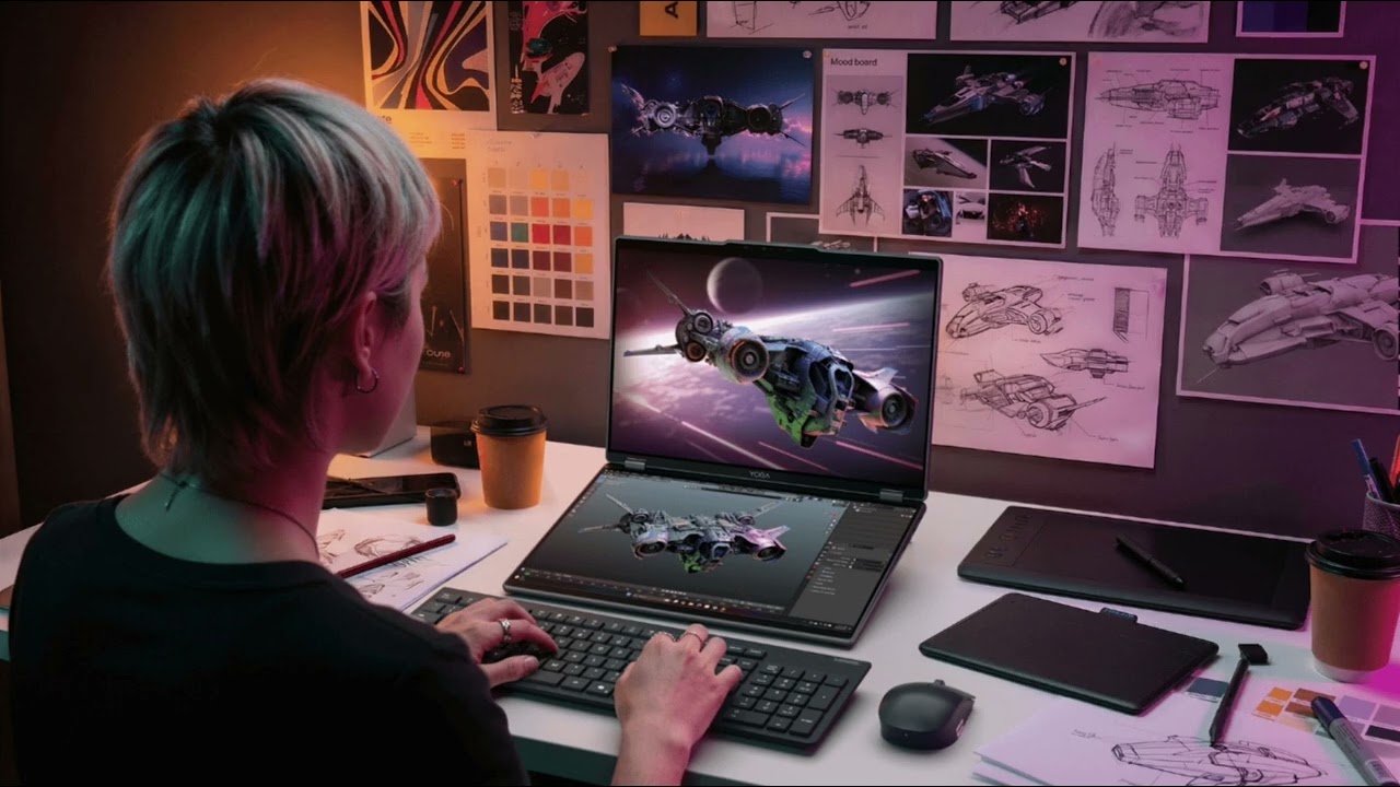 Lenovo Yoga Book Pro 3D Concept Features Dual OLED Screens and Glasses-Free 3D