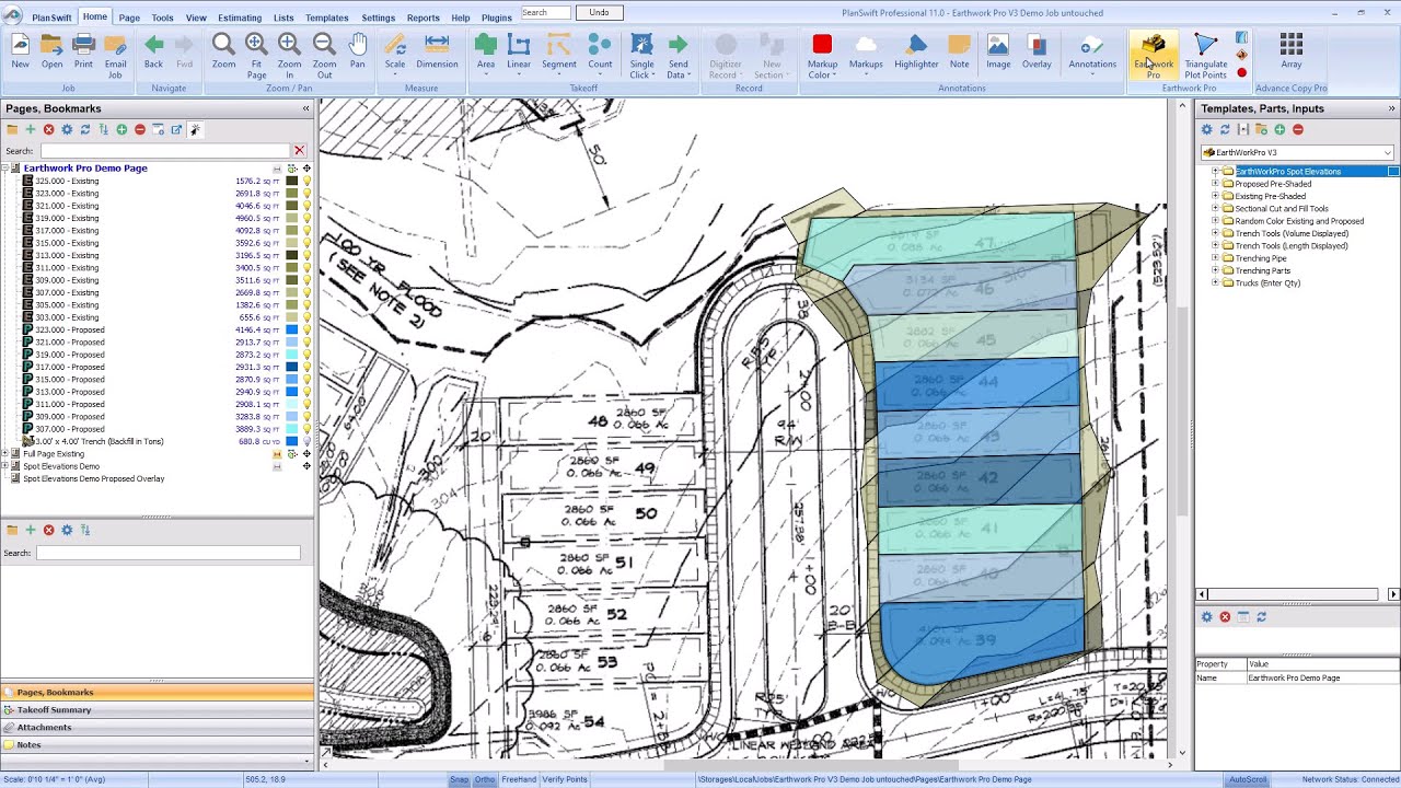 Earthwork Pro - Working with Contours