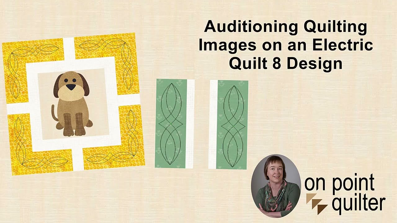 Auditioning Quilting Images on an Electric Quilt 8 Design
