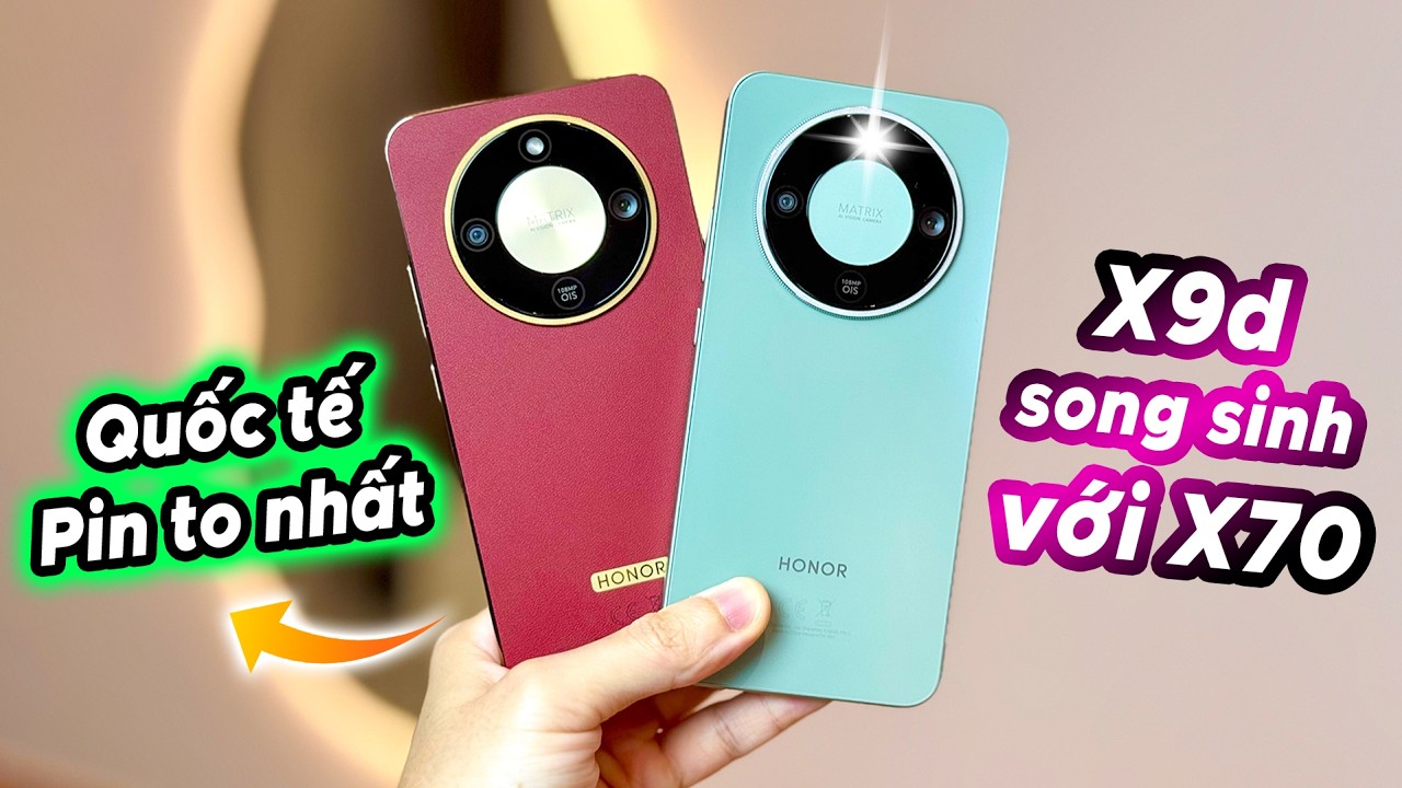 Trên tay Honor X9D Quốc tế: Là máy Pin 8300 vẫn cứ RẺ NHẤT, Giá cao hơn X70 được cái sẵn Google !