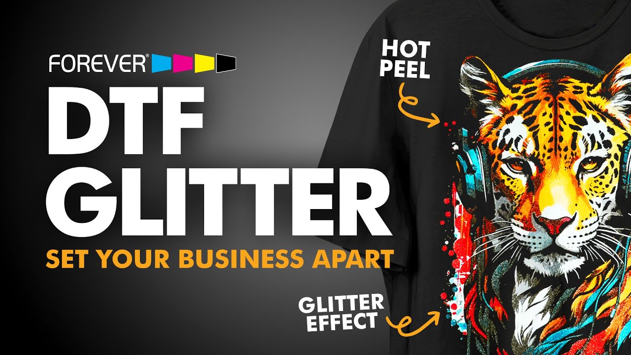 DTF GLITTER Film by FOREVER &ndash; Sparkle Prints for Fashion & Fun