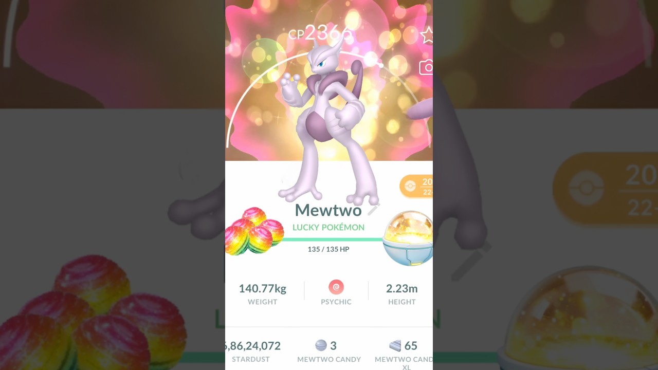 When I Got Lucky Mewtwo From Trade in Pokemon GO