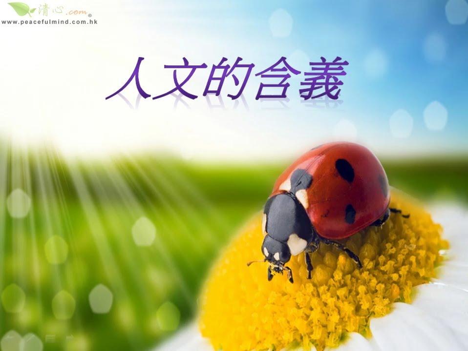人文的含義 修養