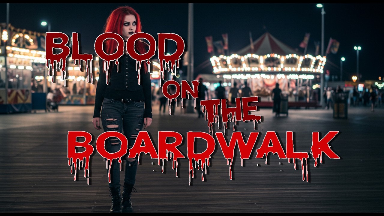 BLOOD ON THE BOARDWALK – Knife in the Dark | (Audio Visualizer) #metalcore #gothic #alternative 