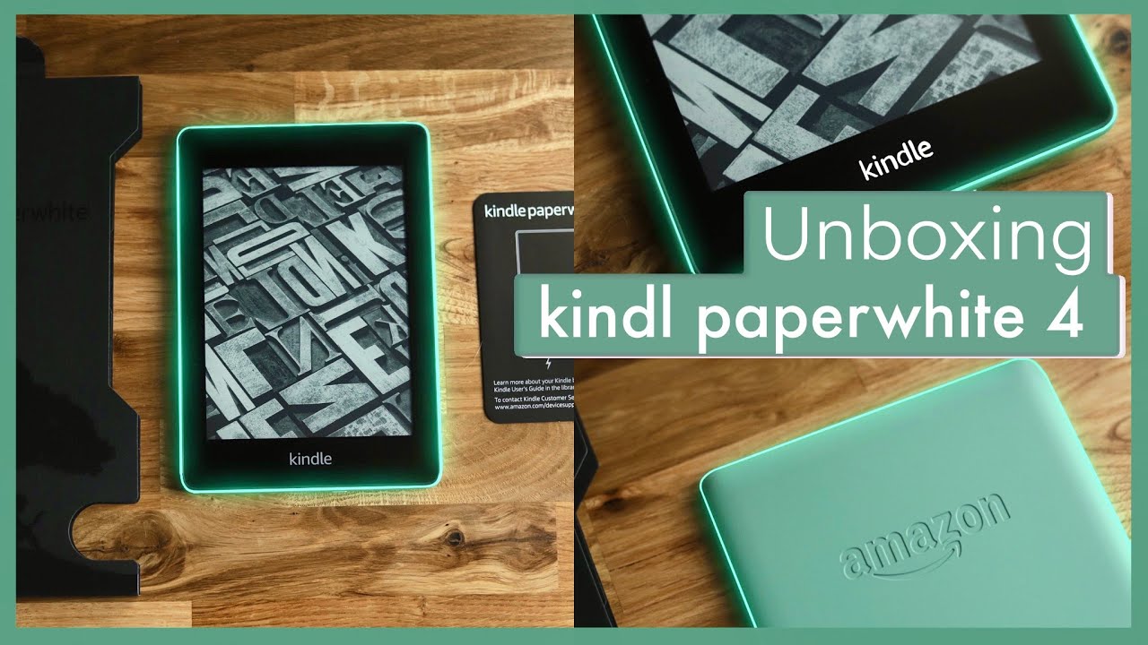 Kindle paperwhite 2018 | first activation | sage color | Unboxing | chill time