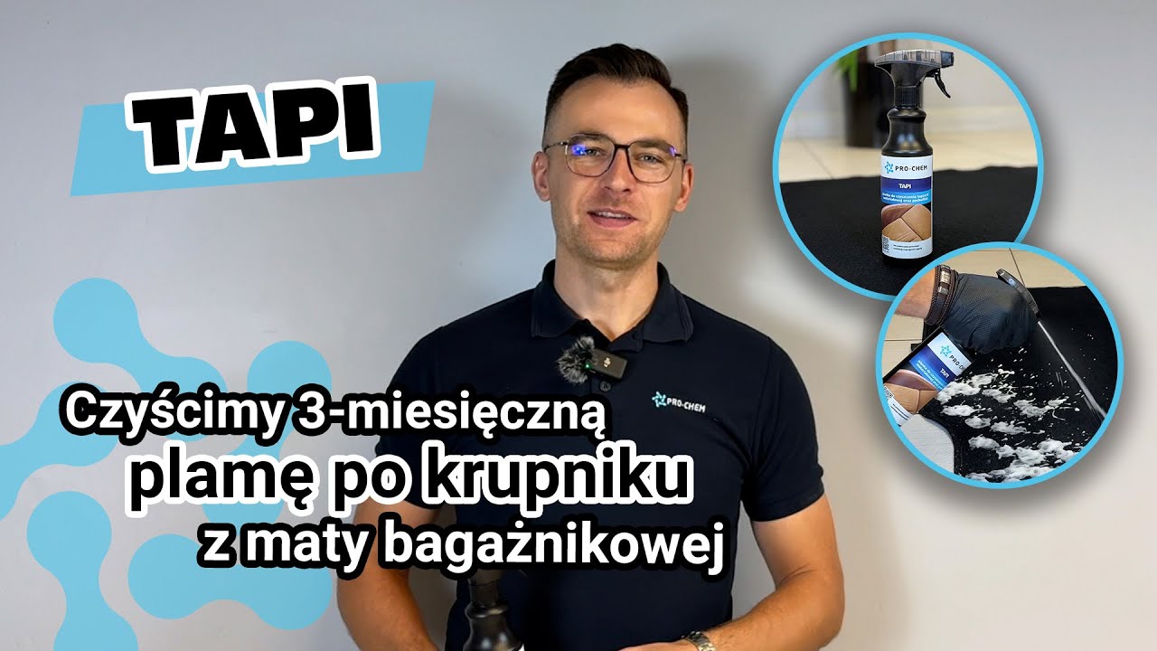 12-tygodniowa plama na tapicerce kontra TAPI od PRO-CHEM