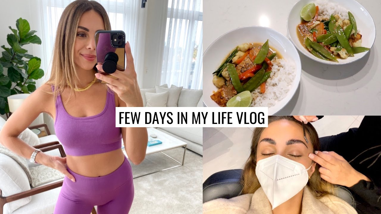 VLOG | Laminating My Brows, Salmon Coconut Curry & Getting A Massage | Annie Jaffrey