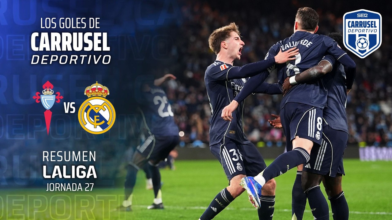 Valverde, en el 93, sostiene al Madrid | Los goles del Celta 1 - 2 Real Madrid