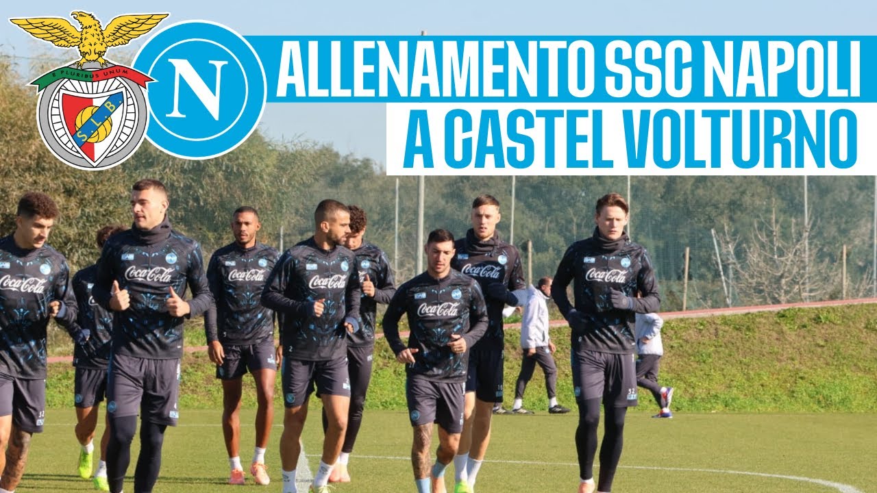 Guardate l'allenamento di CONTE alla vigilia di Benfica-Napoli ⚽🏋️ Champions League