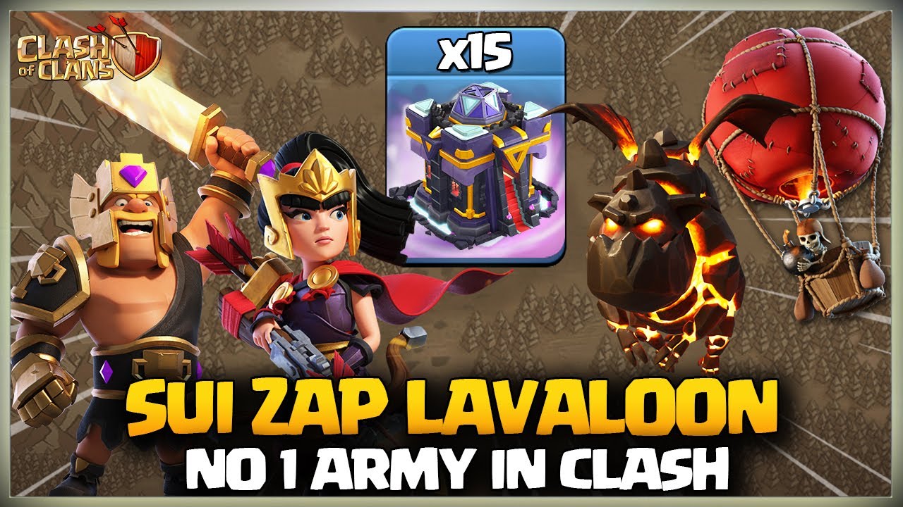 BEST Th15 Zap Lalo | Ultimate Th15 Army | Sui LaLo | Learn How to Lalo in TH15 | Clash of Clans coc