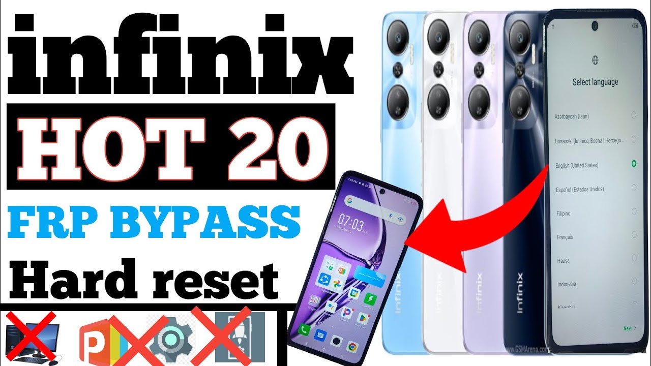 Infinix HOT (20/20play/20s) FRPBypass ANDROID 12 | 100%(Without Computer) All model frp bypass
