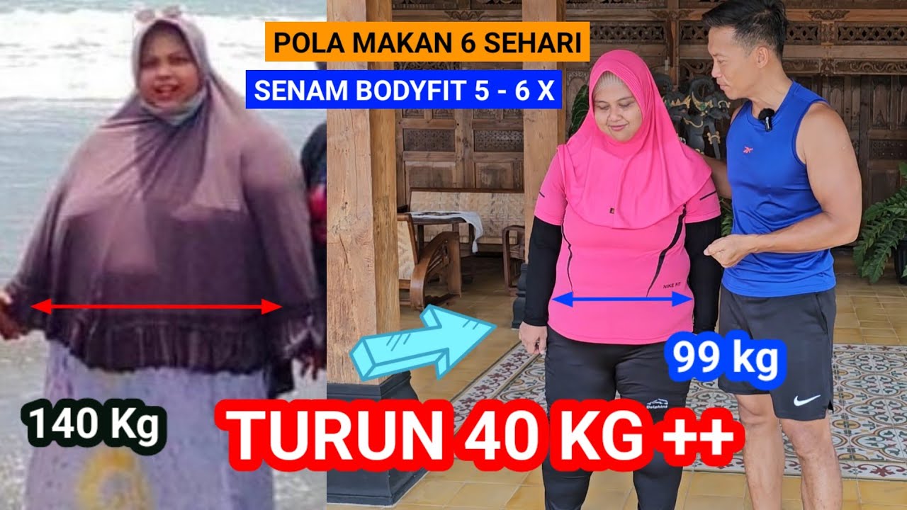 BERHASIL TURUN 40 KG INI POLA MAKAN DAN  OLAHRAGANYA