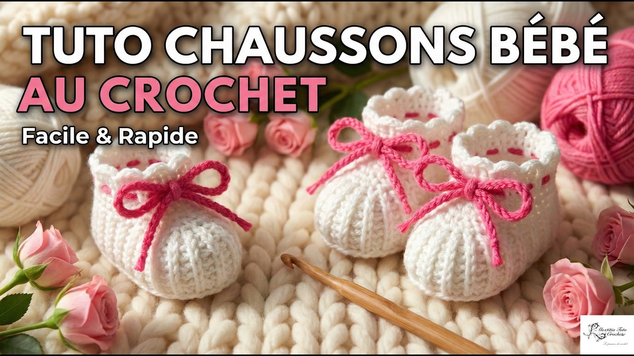 Tuto chausson toutes tailles au crochet