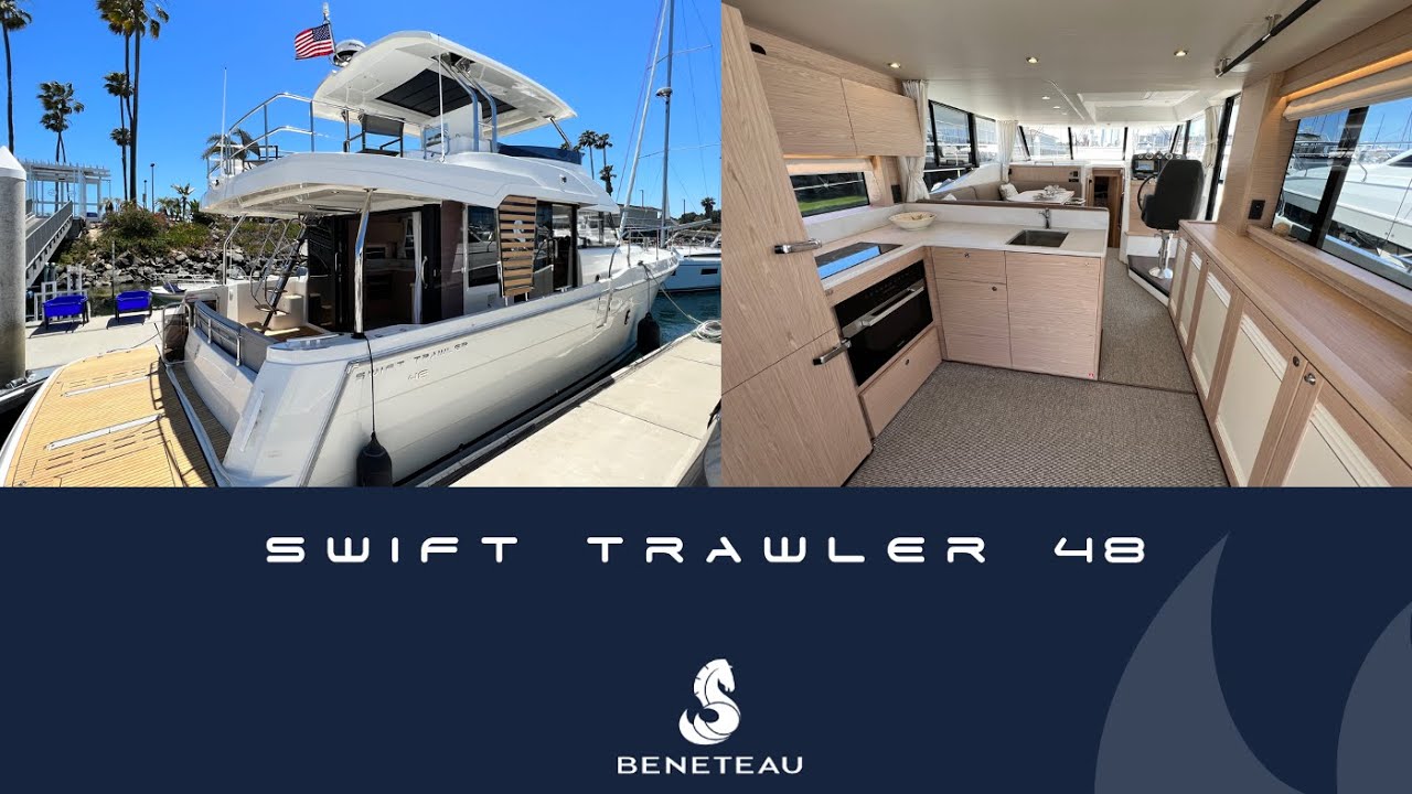 Full Tour of the New Beneteau Swift Trawler 48 in San Diego