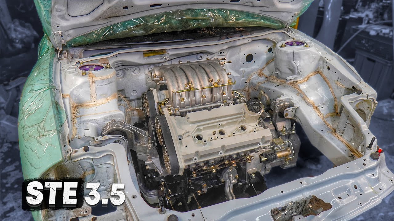 РЕСТАВРАЦИЯ БЕЗ РАЗБОРА, СБОРКА И УСТАНОВКА В АВТО 30-ЛЕТНЕГО МОТОРА V6 6A13TT