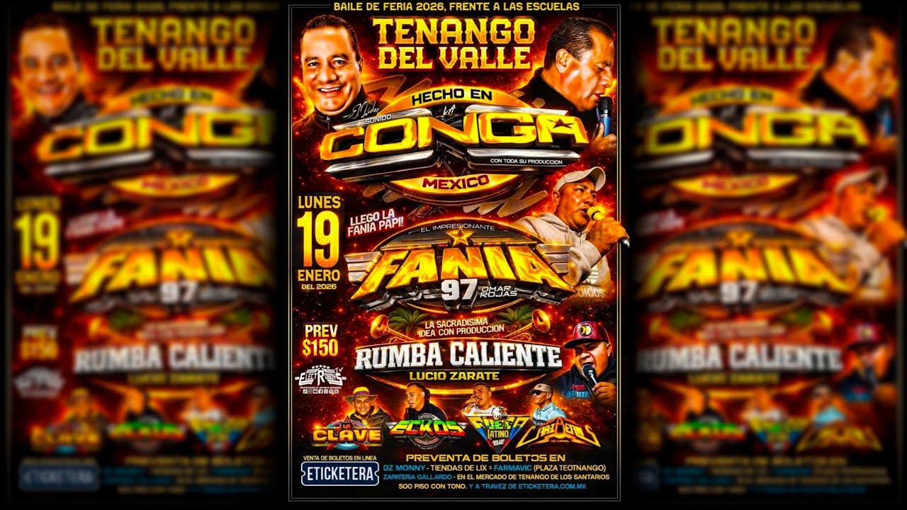 SONIDO FANIA 97 CD COMPLET&Oacute; VOL 1- EN TENANGO DEL VALLE 19-ENERO-2026