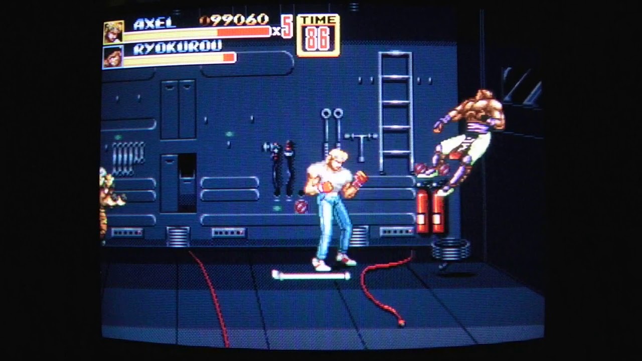 Bare Knuckle II: Shitō he no Chinkonka Megadrive CRT Gaming