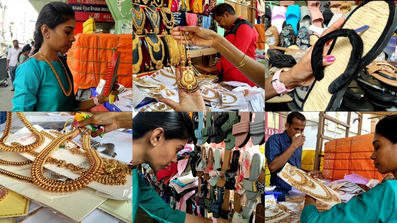 T nagar street  shopping தமிழில்/ தங்க நகை எல்லா தோத்து போயிரும் அவ்வளவு collections/Aarthi Vlogs