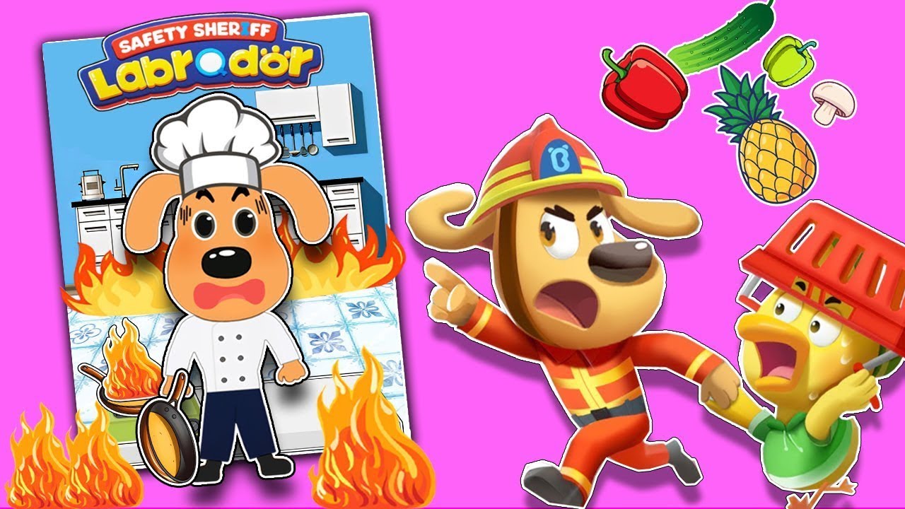 🔥Fire in the Kitchen | Sheriff Labrador DIY Paper ❤️ Make Quiet Book Sheriff Labrador