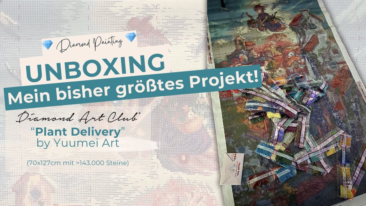 🪻🧹UNBOXING Plant Delivery by Yuumei Art 💎Diamond Art Club💎 Diamond Painting XXL💎