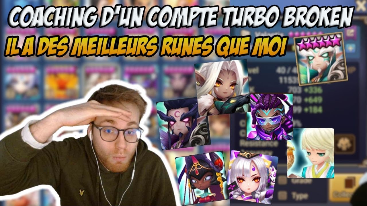 COACHING C3 QUI TOURNE EN UN IMMENSE FLEX DE RUNES ! CE COMPTE LEGENDAIRE PEUT G3?! - Summoners War