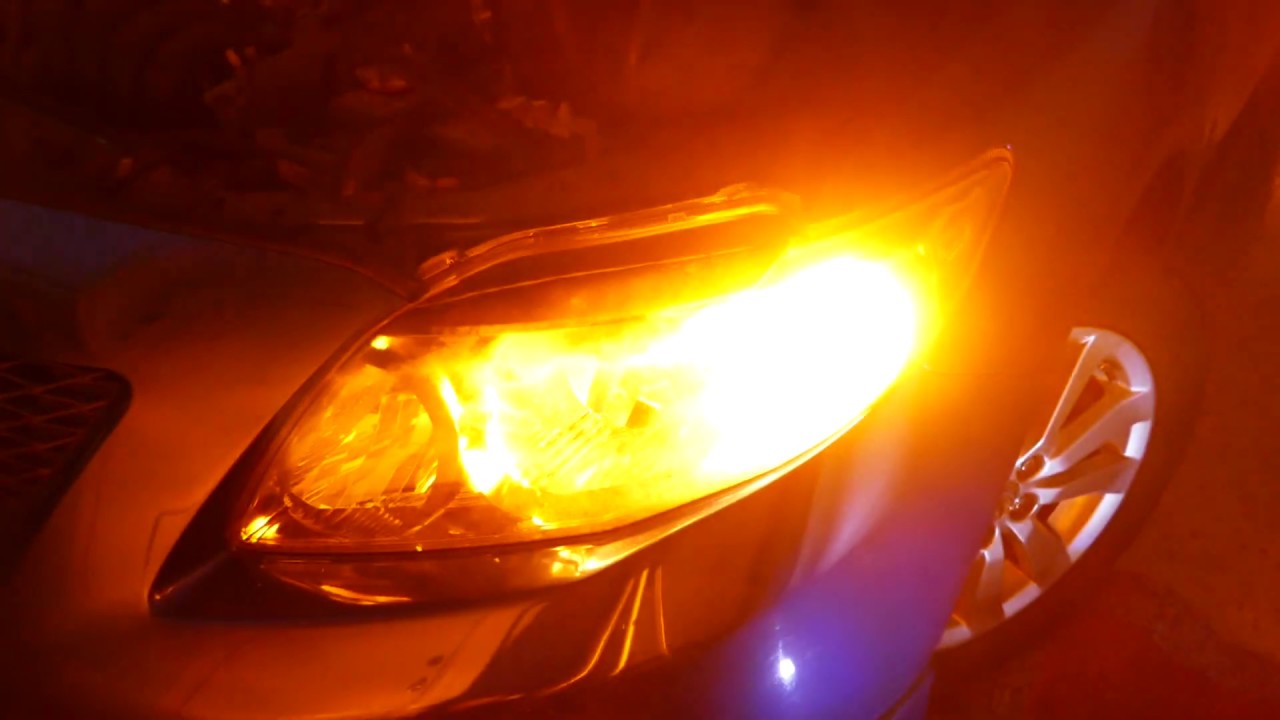 New LASFIT LED T-3157A Front Turn Signal Light Bulb Compared To Old Incandescent - Before & After