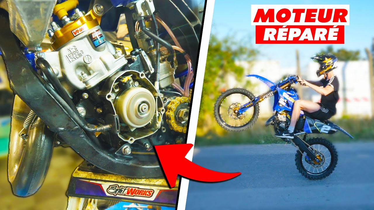 REDÉMARRAGE DE MA 125 YZ APRÈS LA CASSE MOTEUR ! 💥