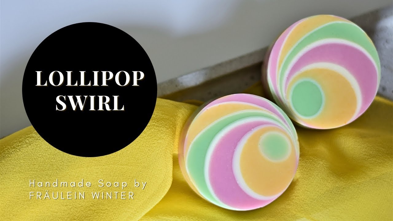 Soap Technique: Lollipop Swirl - Cold Process Soap Making - Fraeulein Winter