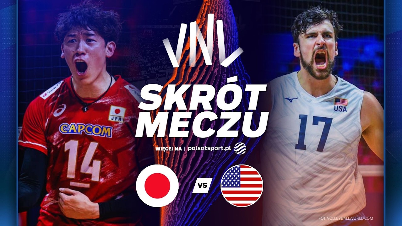 TO ONI ZAGRAJĄ Z POLSKĄ W FINALE LIGI NAROD&Oacute;W | JAPONIA - USA | SKR&Oacute;T MECZU