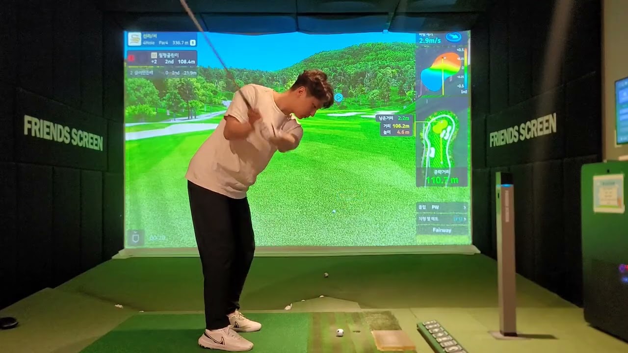 [프렌즈스크린 EP.223] 신라 - 1 ( 9 hole score : +2 ) 백티, 블랙티, 멀리건 없음, 바람 랜덤