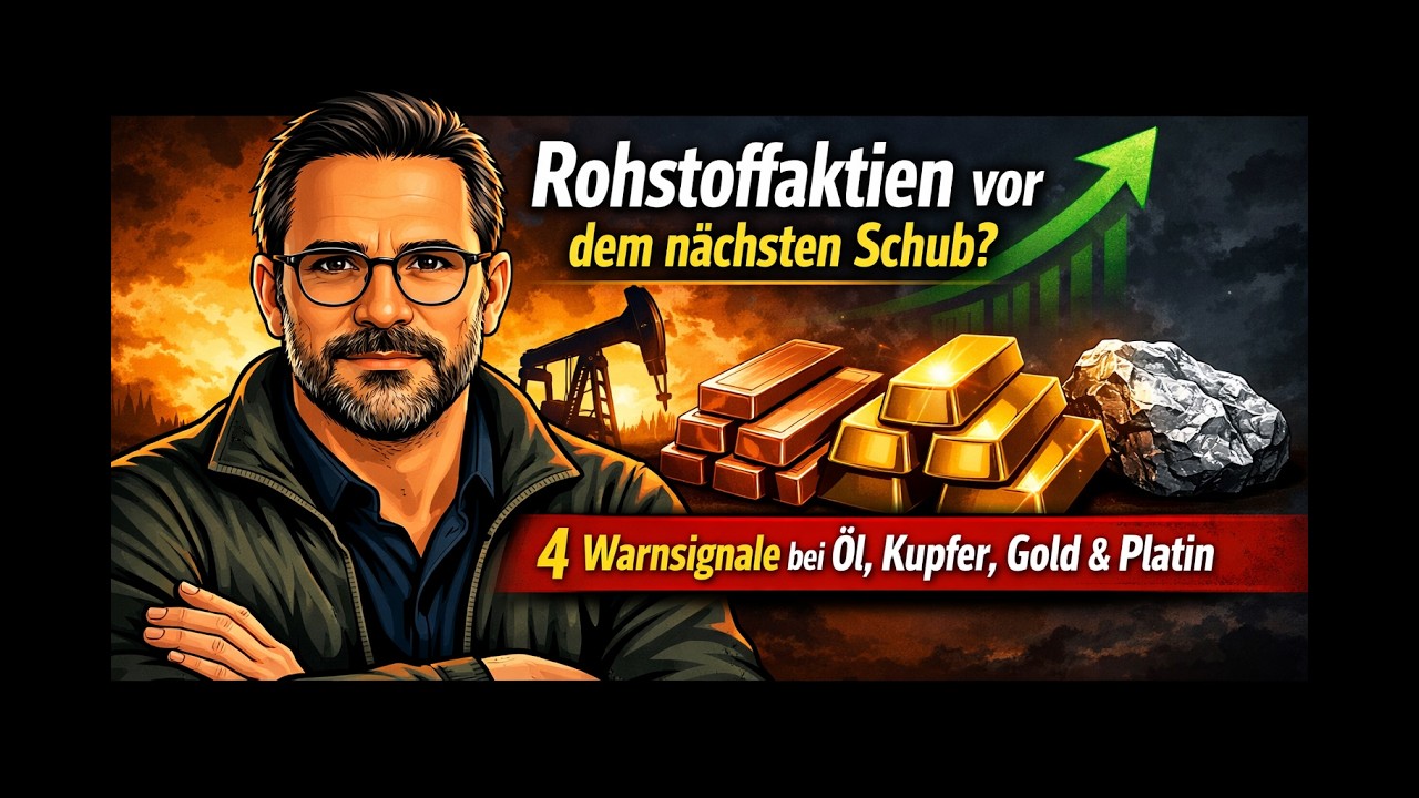 Rohstoffaktien vor dem n&auml;chsten Schub? 4 Warnsignale bei &Ouml;l, Kupfer, Gold & Platin