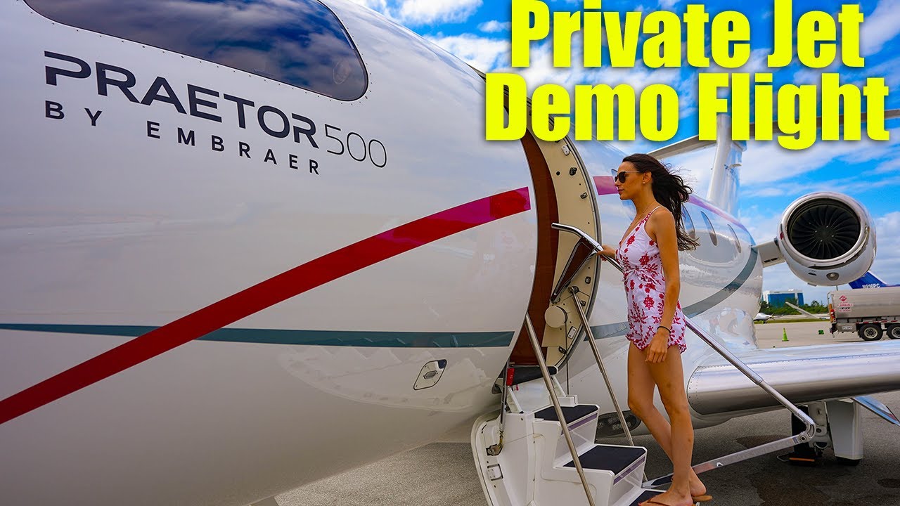 Частный самолет Embraer Praetor 500 — демонстрационный полет