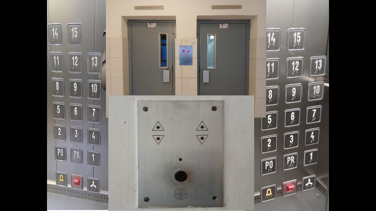 2x Daka elevators modded by VAMA-MONT in the early 2010s in Split, Croatia