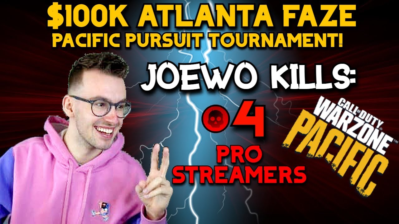 *NEW* WARZONE Joewo Kills 4 Pro Streamers Win Gameplay! / $100K Atlanta FaZe Tournaments