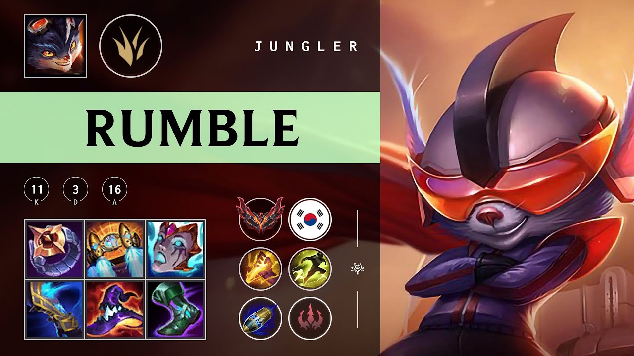 Rumble Jungle vs Lee Sin - KR Grandmaster Patch 25.24