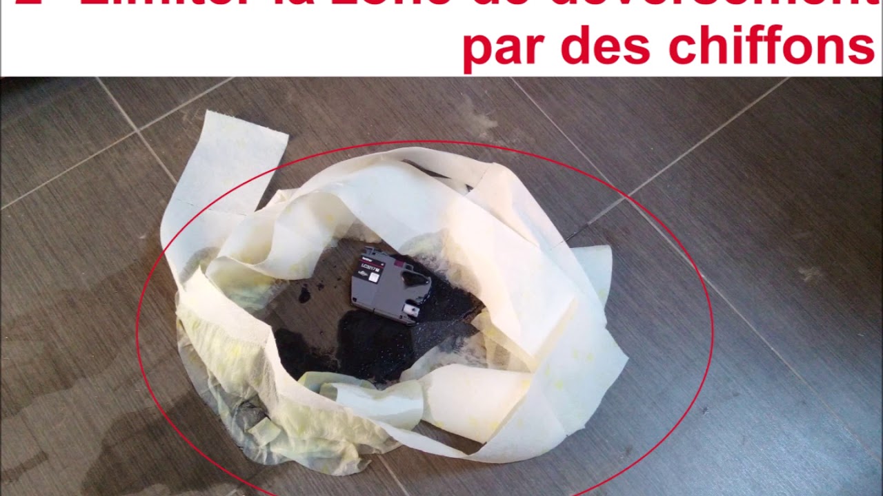Exercice à Blanc QHSE-Gestion des déversements d'un Produit Dangereux  Encre