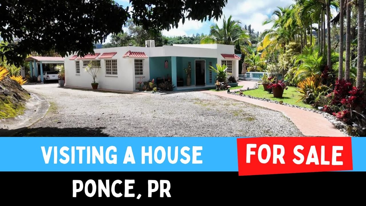Visité casa de campo a la venta en Ponce PR cerca de las letras de Ponce