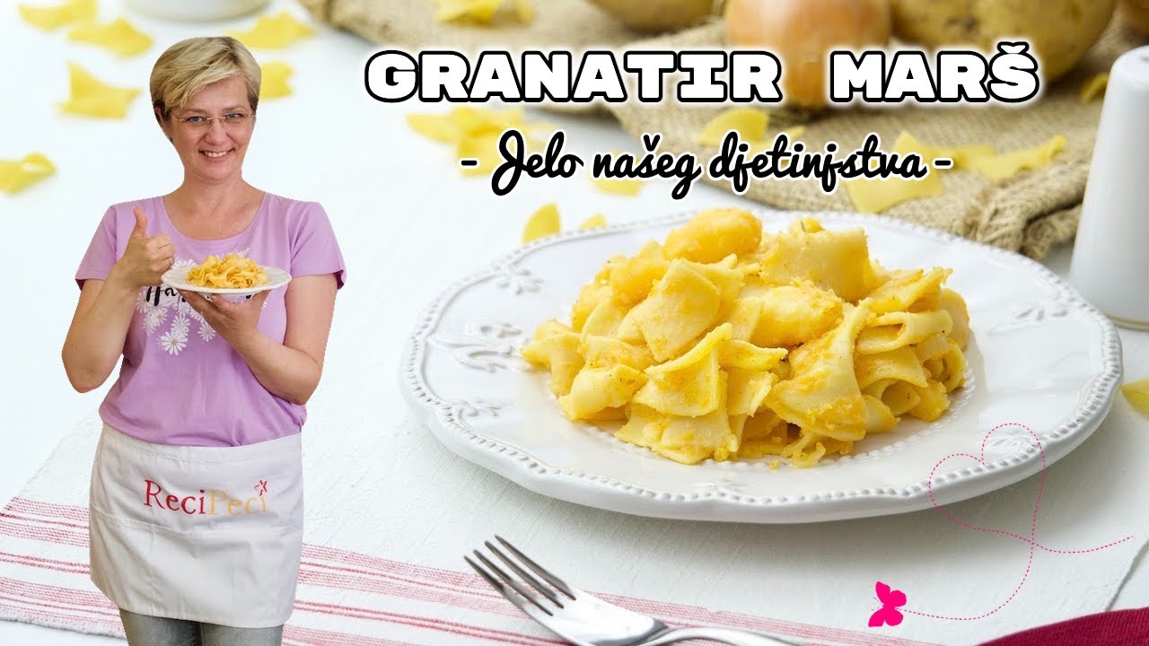 Kako napraviti GRANATIR MARŠ / GRENADIR / TIJESTO S KRUMPIROM • ReciPeci Sandre Gašparić