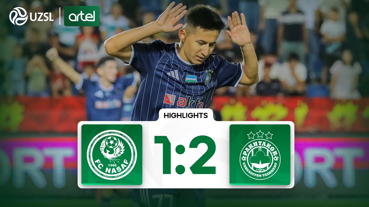 Superliga 17-tur. Nasaf - Paxtakor bahsida kiritilgan gollar va xavfli vaziyatlar (Highlights)