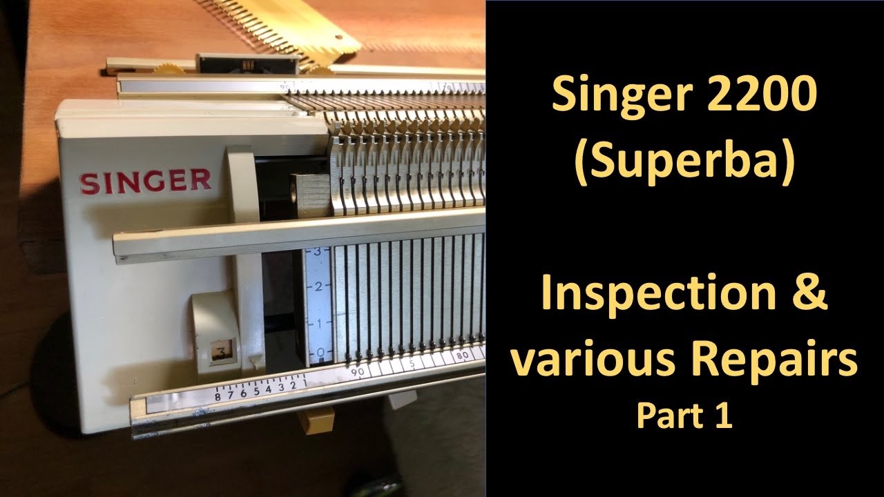 Singer memomatic knitting machine repairs - Superba inspection, repair & maintenance - part 1