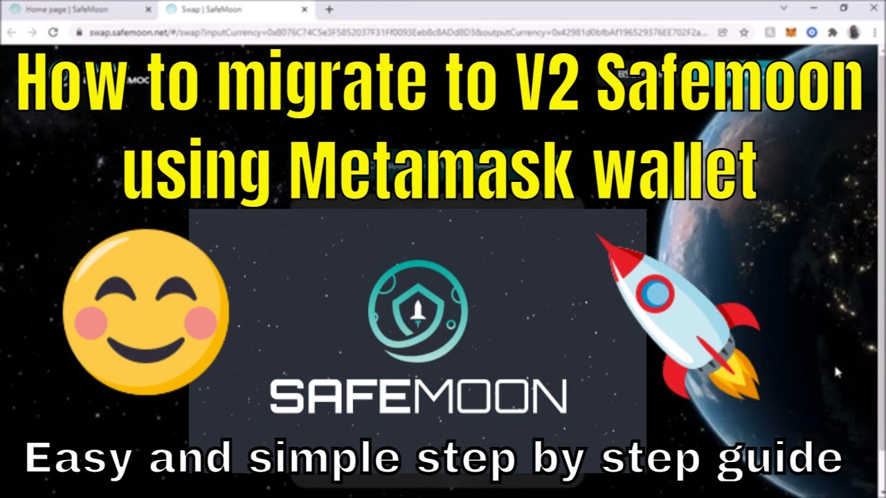 How to migrate from V1 to V2 Safemoon using your Metamask wallet. How to swap safemoon v1 to v2.