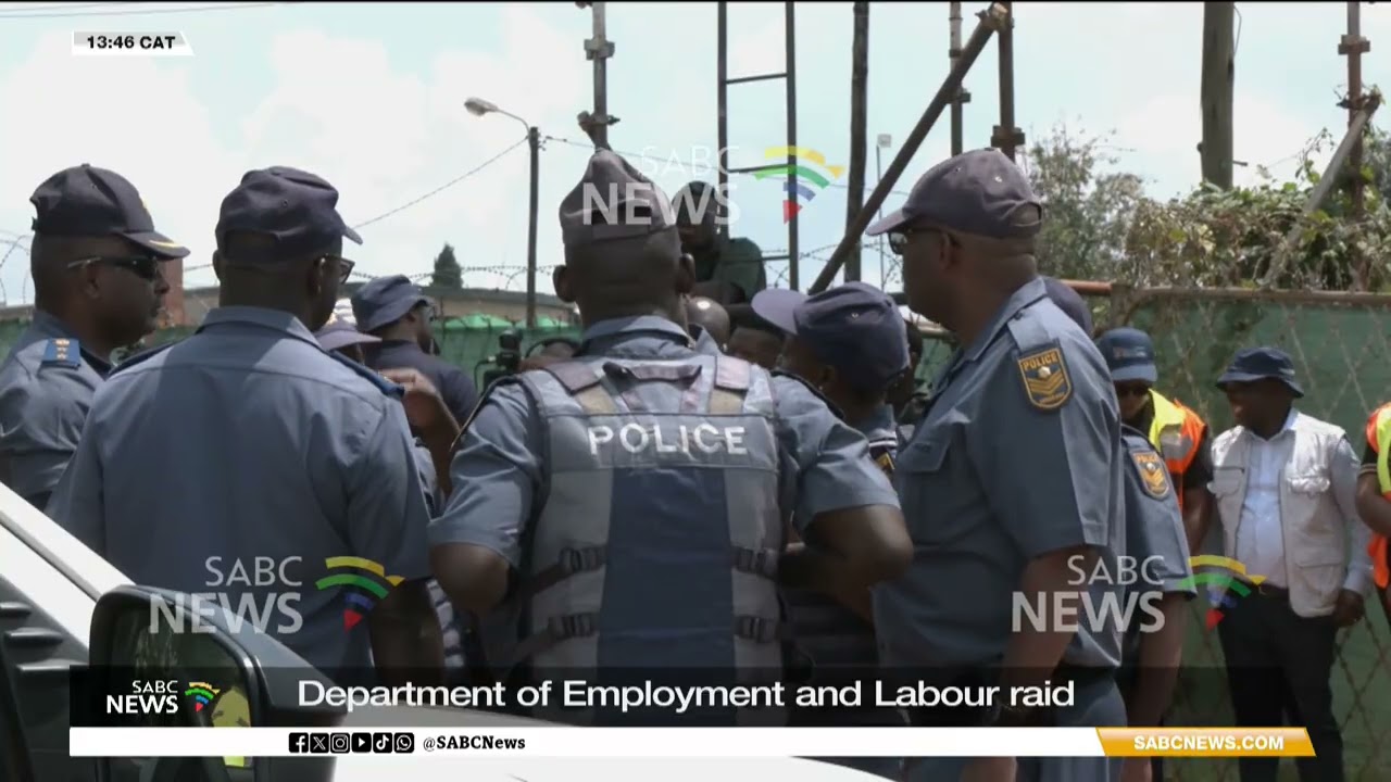 Raid at construction site in Clayville, Ekurhuleni