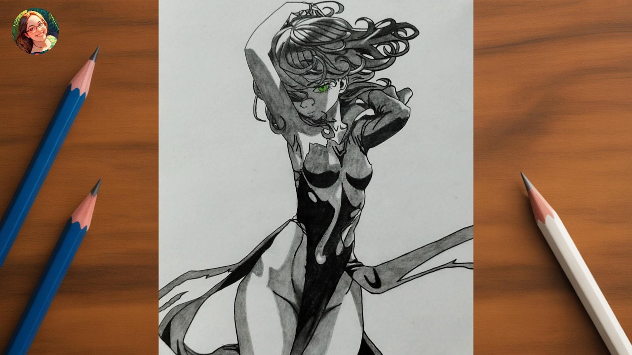 How to Draw Tatsumaki | One Punch Man | Step-by-Step Anime Tutorial
