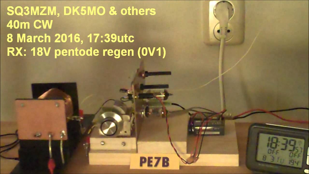 6Ж2П 18V regen rx - 40m CW (A1A)