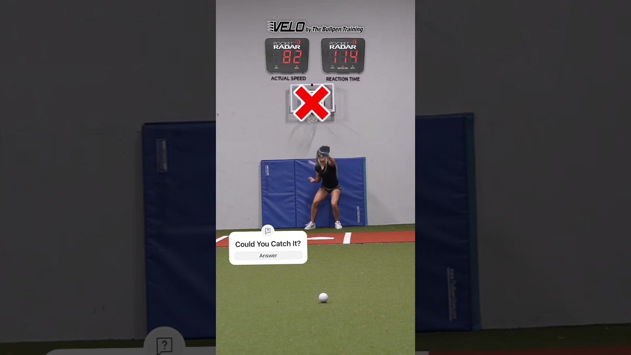 College Cheerleader vs 100+ mph Challenge #baseball #cheer