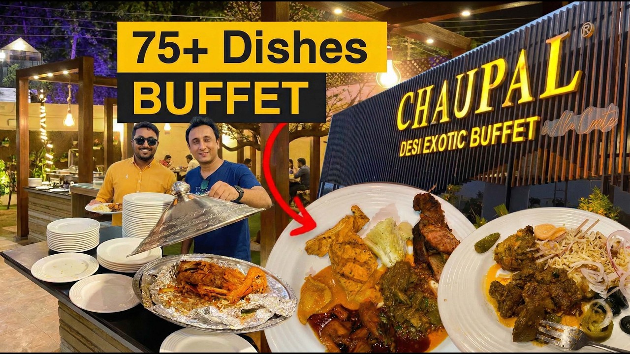 Lowest Price 75+ Dishes Buffet in Karachi? 🔥 Chaupal Sea View Review