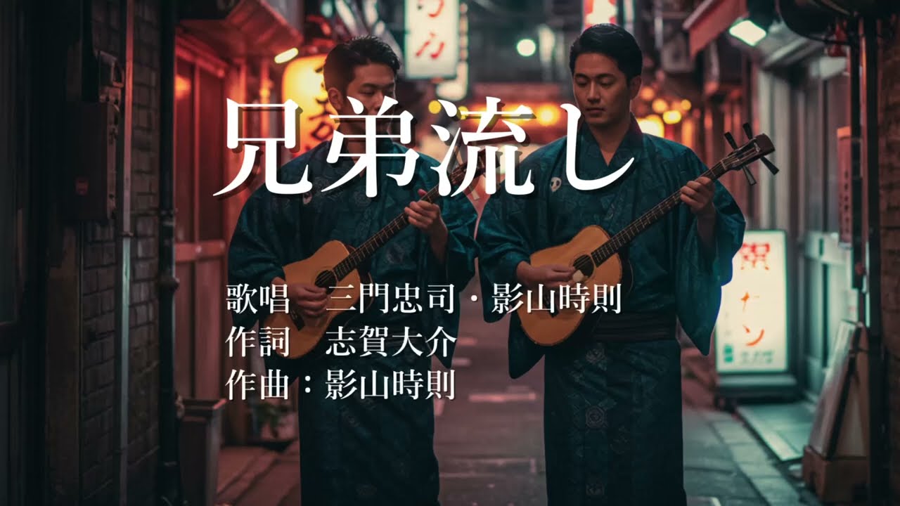兄弟流し　三門忠司さんと影山時則さんの歌唱です