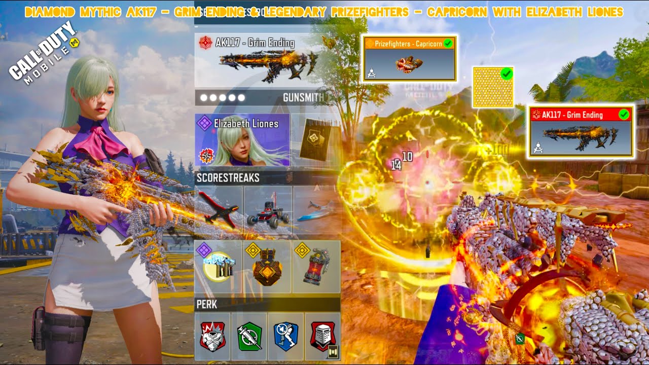 Diamond Mythic AK117 - Grim Ending looks amazing with Elizabeth Loines to tear down everyone in CODM