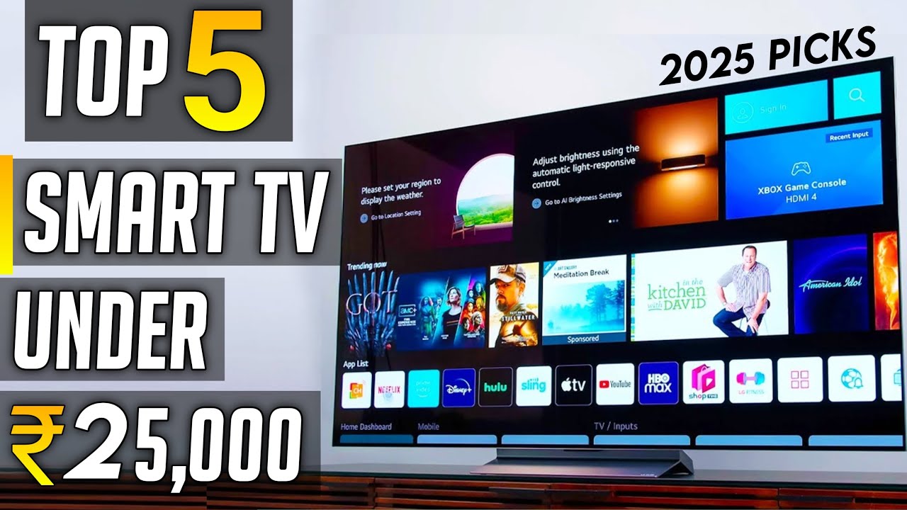Top 5 best smart tv under 25000 in 2025 | best 4k tv under 25000 in india 2025