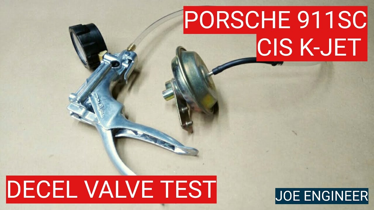 Air-cooled Porsche 911SC Bosch CIS K-Jetronic Decel Valve/Vacuum Limiter Test